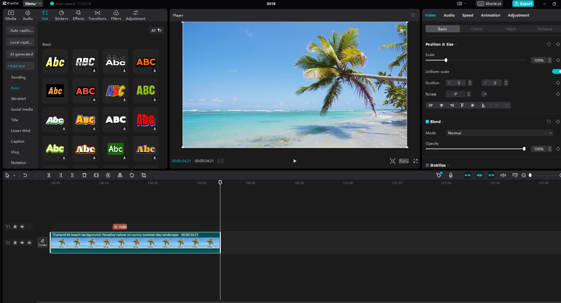 CapCut video editor